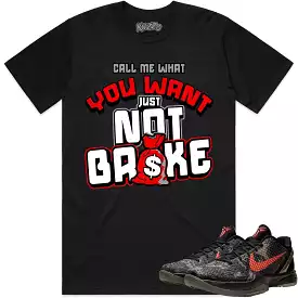 Kobe 6 Italian Camo 6s Shirt to Match - RED NOT BROKE