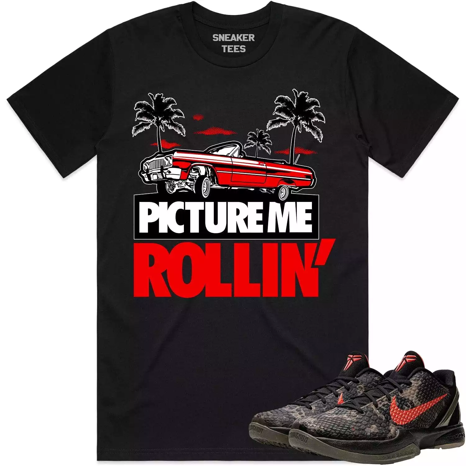 Kobe 6 Italian Camo 6s Shirt to Match - RED PMR