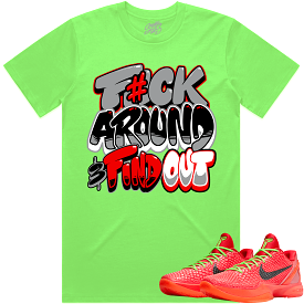 Kobe 6 Reverse Grinch 6s Shirt to Match - RED F#CK