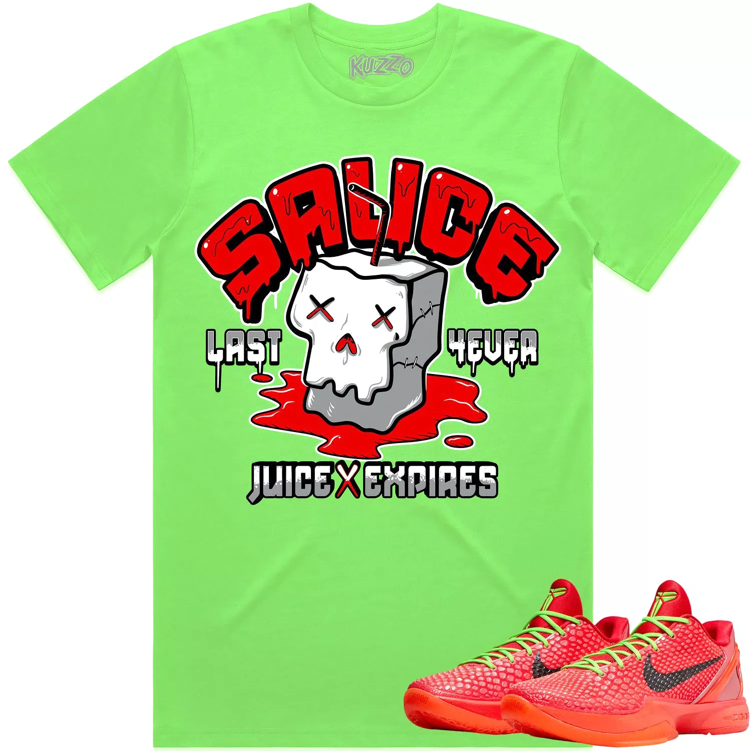 Kobe 6 Reverse Grinch 6s Shirt to Match - RED SAUCE