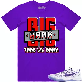 Kobe 8 Court Purple 8s Shirt to Match - RED BIG BANK