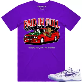 Kobe 8 Court Purple 8s Shirt to Match - RED PAID