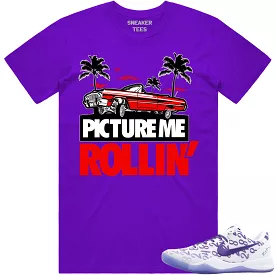 Kobe 8 Court Purple 8s Shirt to Match - RED PMR