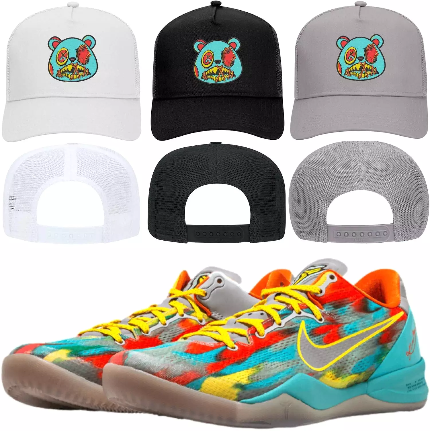 Kobe 8 Venice Beach 8s Trucker Hat to Match : VENICE MONEY TALKS BAWS