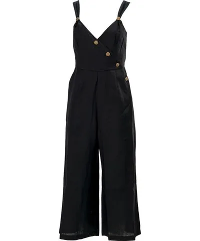 Kristinit Women's Black Kamala Jumpsuit