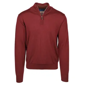 Lafayette Merlot Quarter Zip Sweater