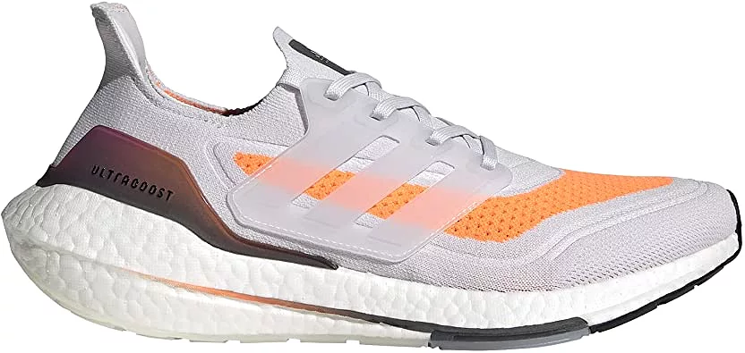 Men's Adidas Ultraboost 21, Dash Grey/Dash Grey/Screaming Orange, 13 D Medium