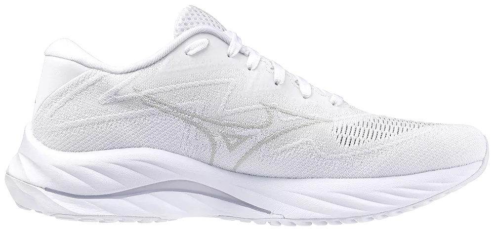 Mizuno Wave Rider 27 SSW (B Width) - White/Ultimate Grey/Nimbus Cloud (Womens)