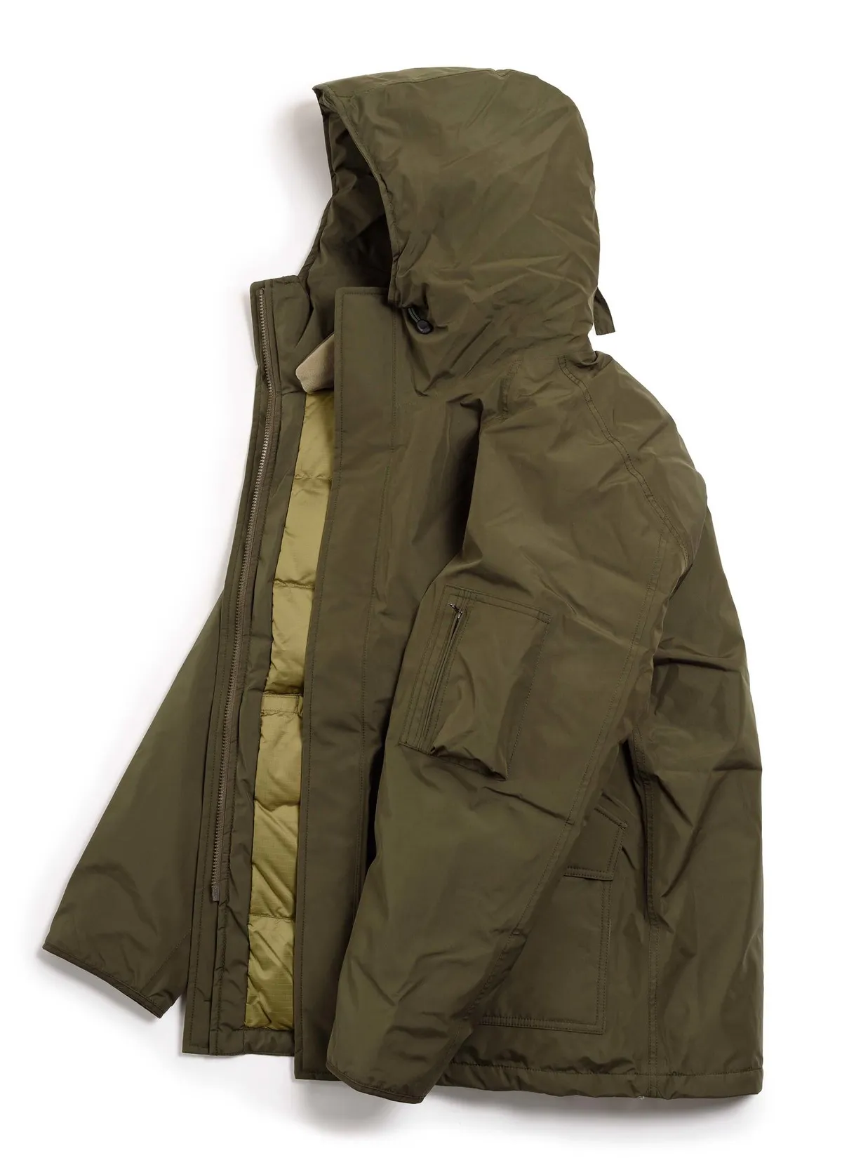 NANAMICA GORE TEX DOWN COAT - KHAKI