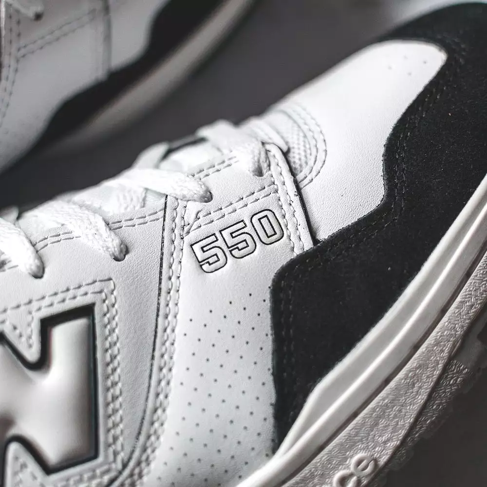 New Balance 550 White Black Rain Cloud