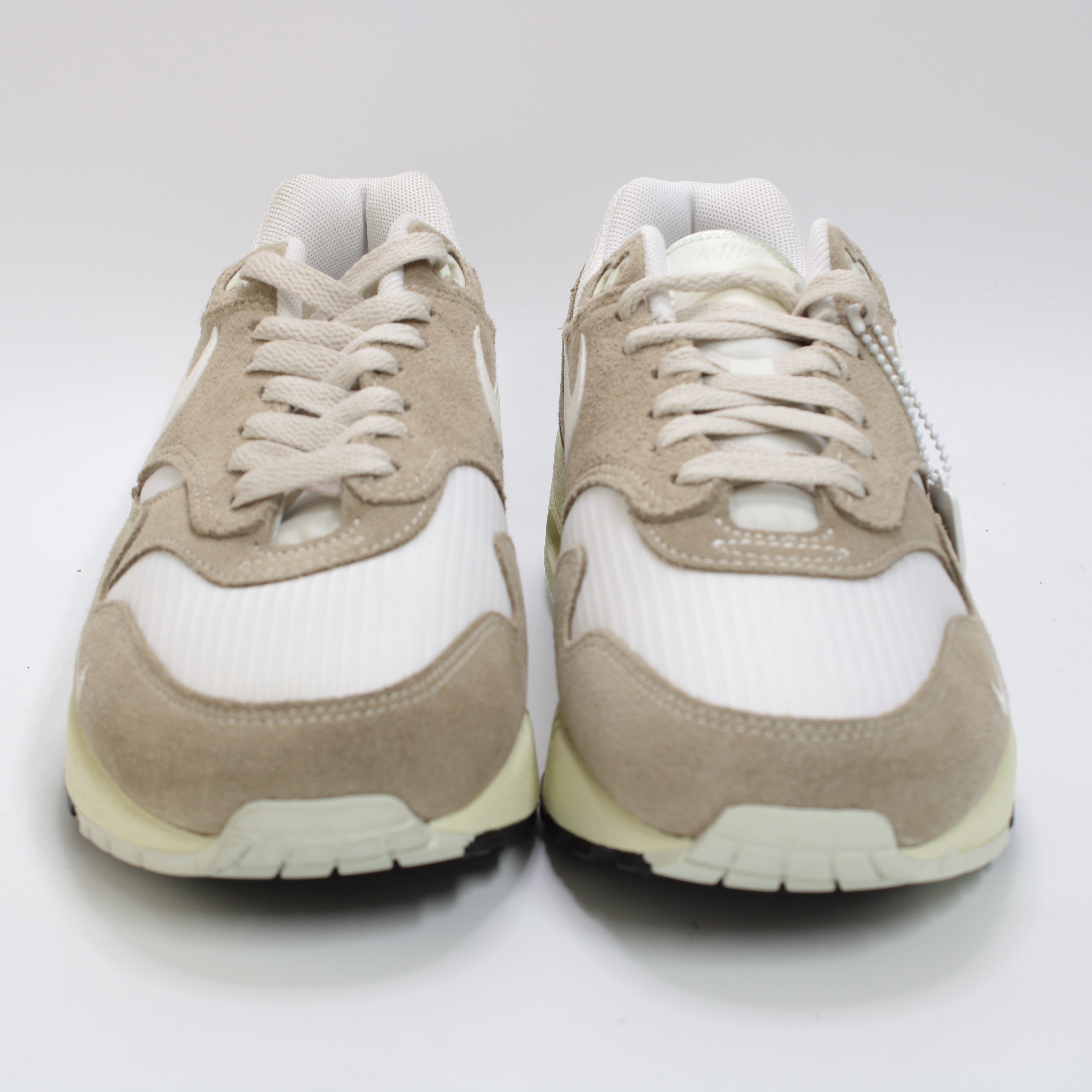 Nike Air Max 1 Trainers Sail Khaki Coconut Milk Light Orewood Brown Sea G