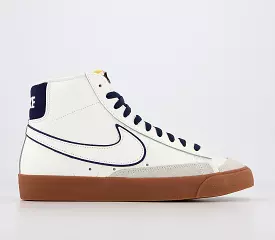 Nike Blazer Mid '77 Varsity Sail Midnight Gum Brown Navy Trainers