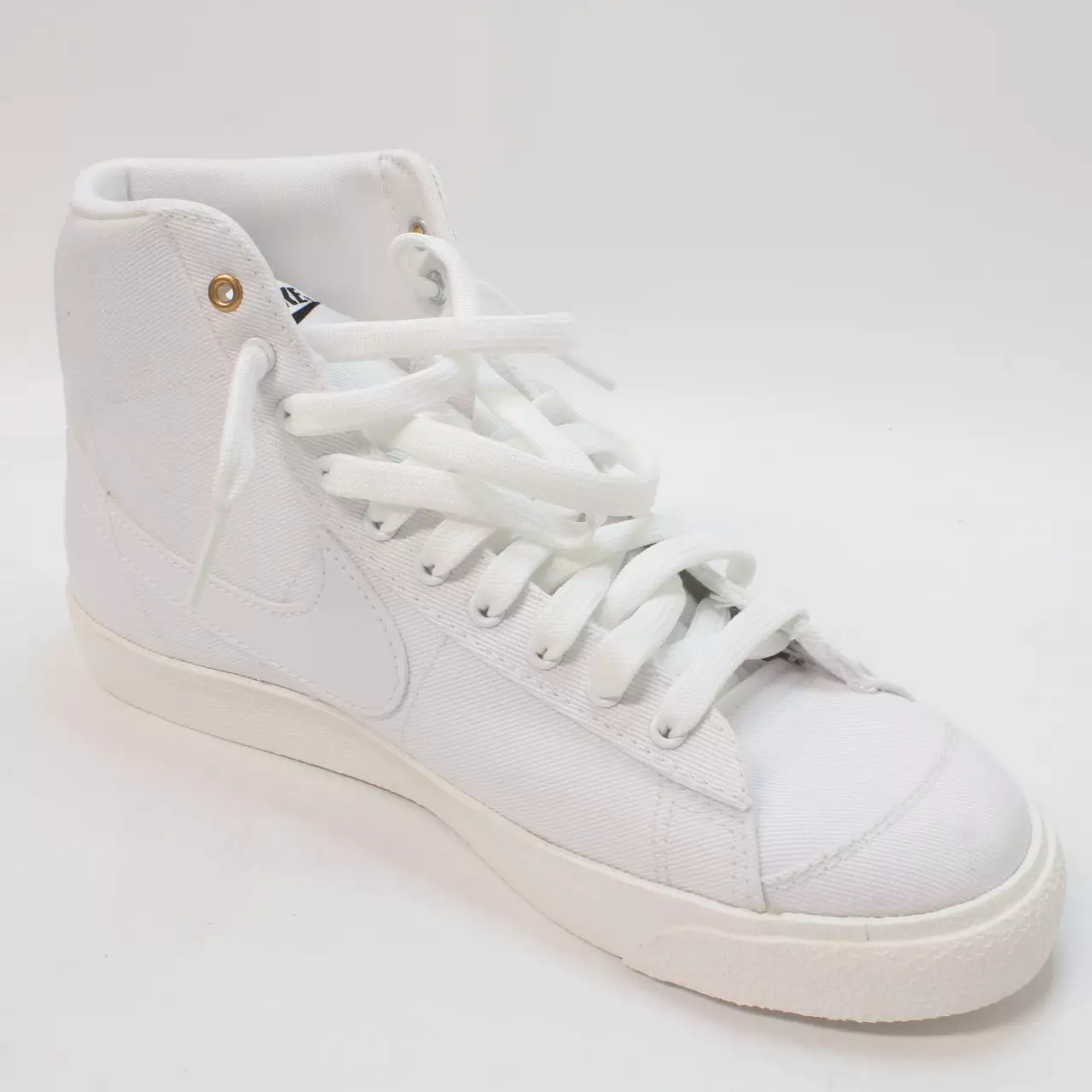 Nike Blazer Mid 77 White White Sail Black Canvas Uk Size 6.5