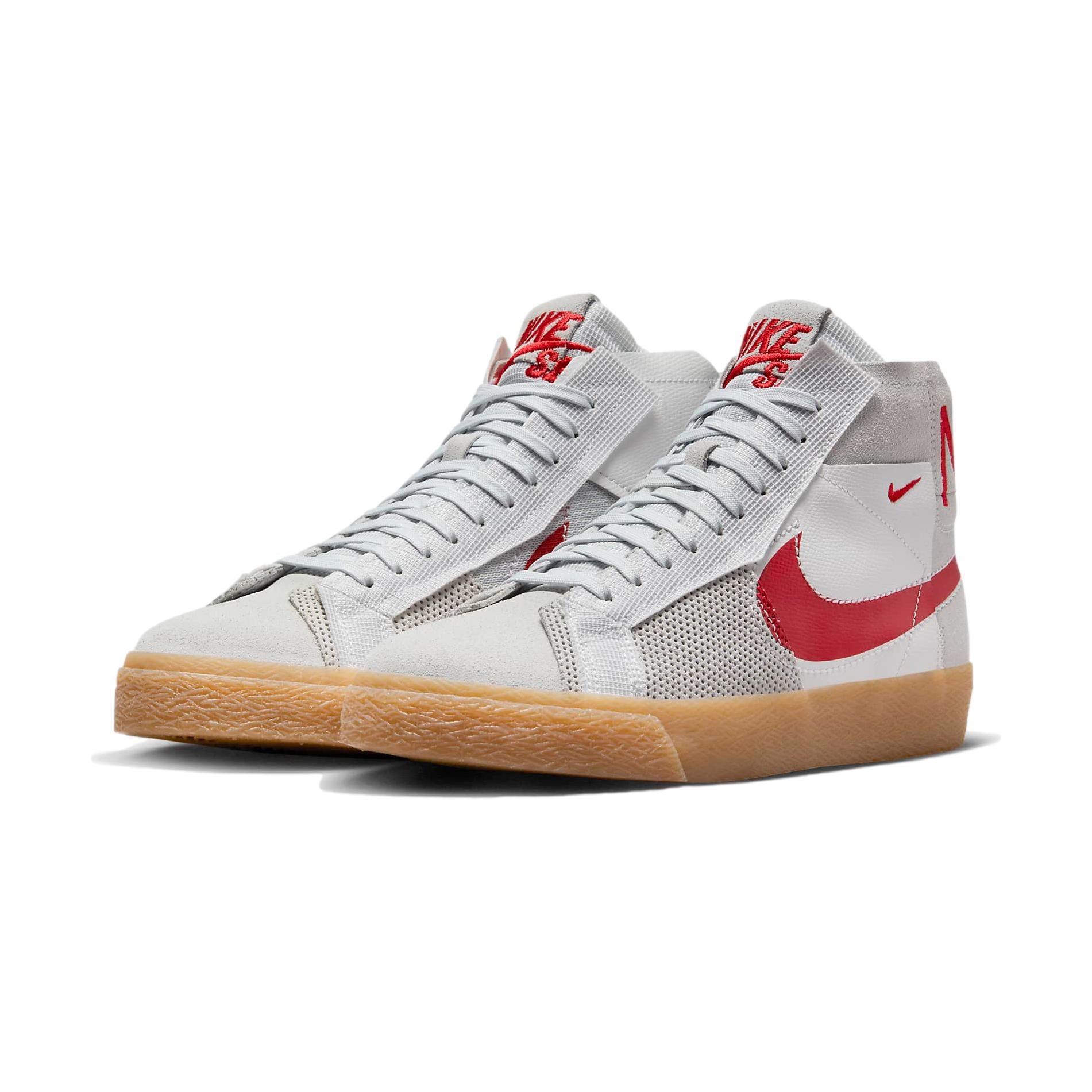 Nike SB Blazer Mid Premium Summit White/Pure Platinum/University Red