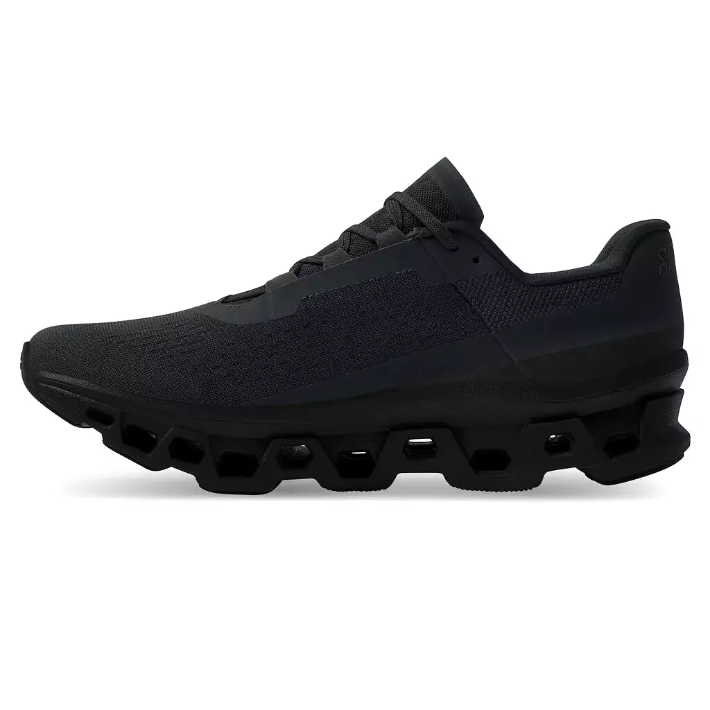 'On Running' Men's Cloudmonster -  Black / Black