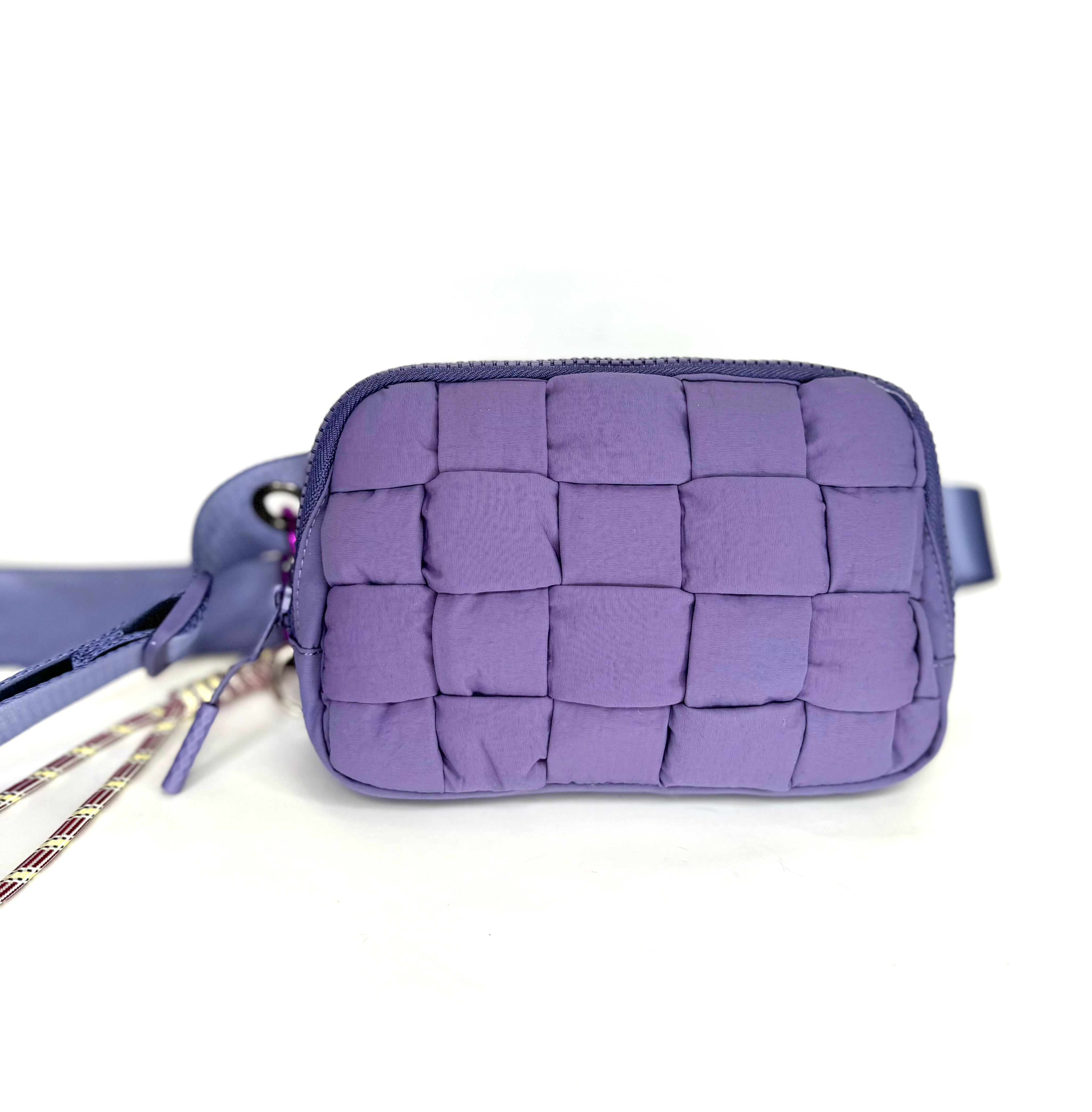 Quilted Iris Crossbody Bag