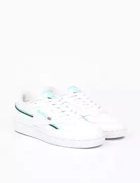 Reebok Womens Club C 85 Vegan Trainer Cloud White / Hint Mint / Midnight Pine