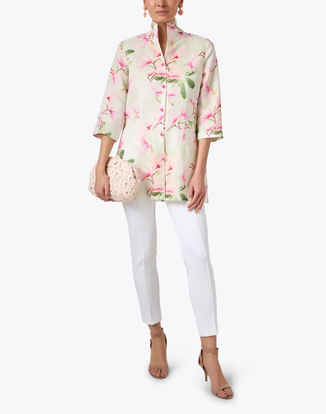 Rita Floral Print Linen Jacket