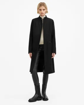 Sidney Wool Cashmere Blend Tailored Coat