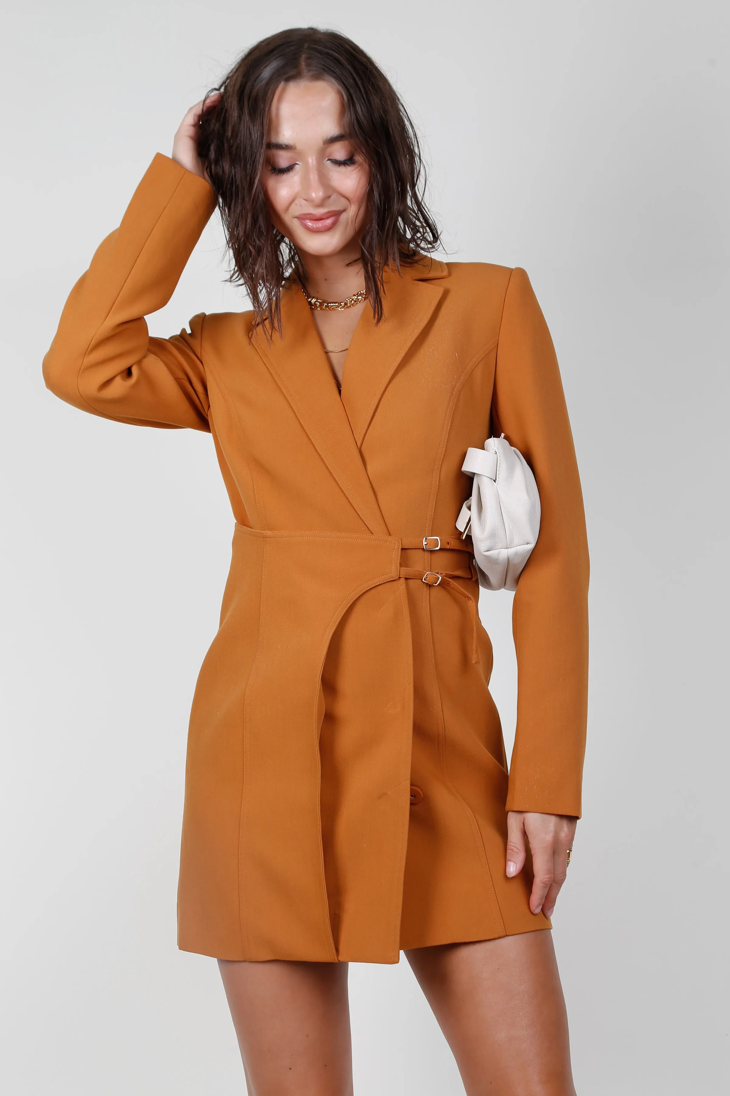 SIGNIFICANT OTHER | Elka Blazer Dress - Caramel