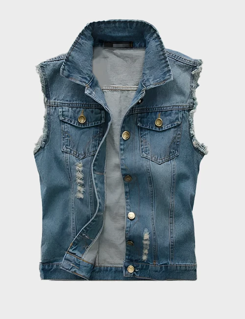 Sleeveless Denim Jacket For Sale - William Jacket