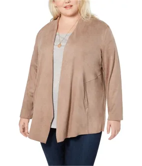 Style & Co. Womens Faux-Suede Jacket