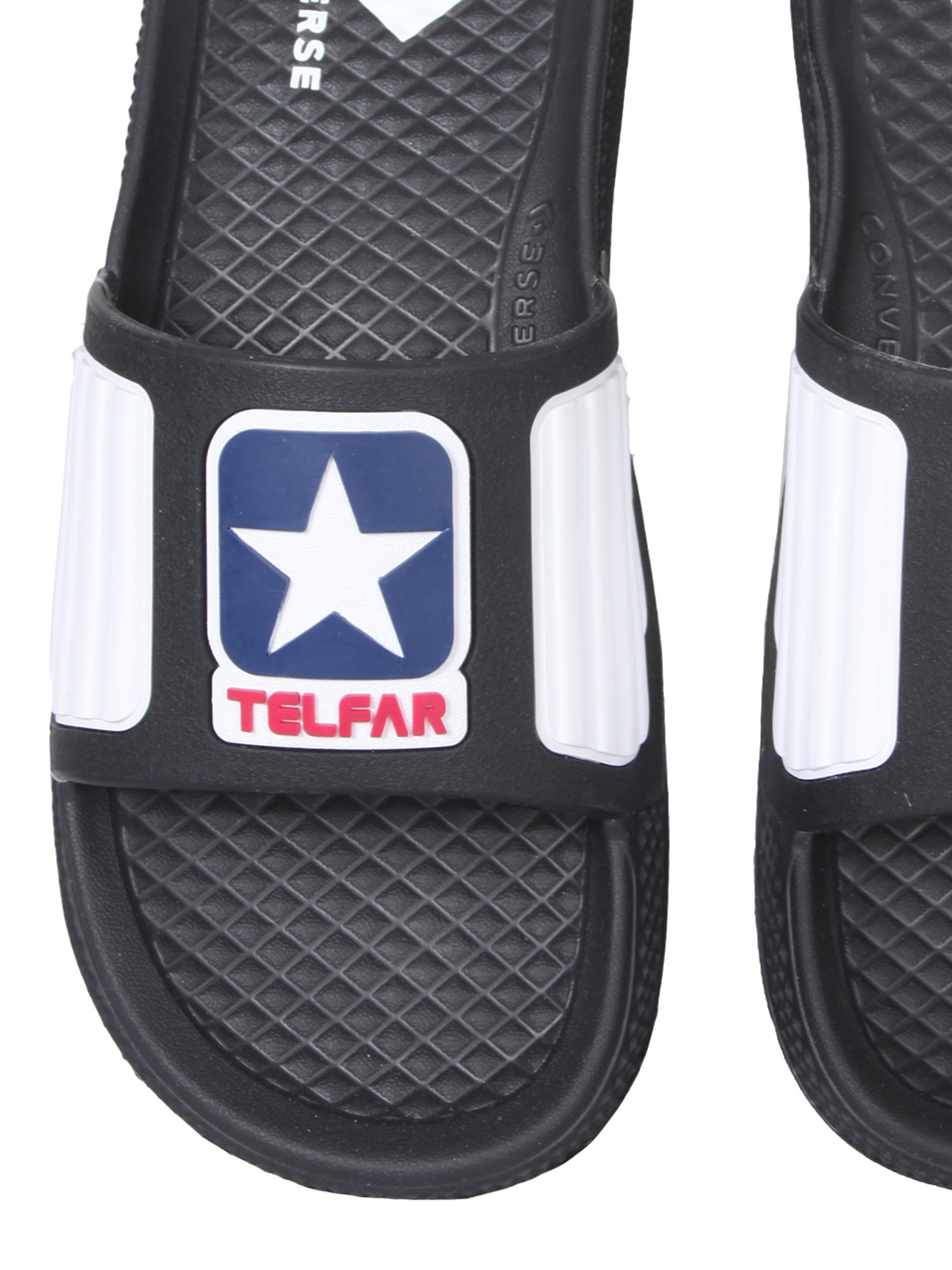 TELFAR X CONVERSE    RUBBER SLIDE SANDALS WITH LOGO