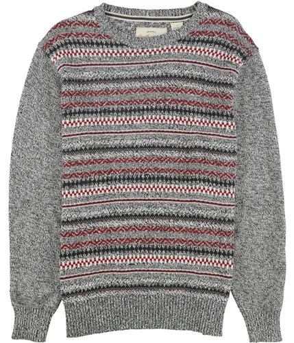 Weatherproof Mens Fair Isle Stripe Knit Sweater