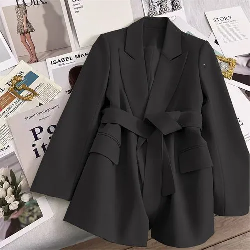 Women's Blazer Long Sleeve Blazers Pocket Elegant Formal Solid Color