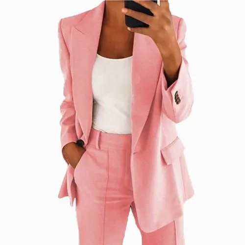 Women's Simple Style Solid Color Patchwork Single Breasted Blazer Blazer