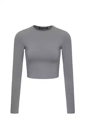 Zana Top L/S - Cloud Gray