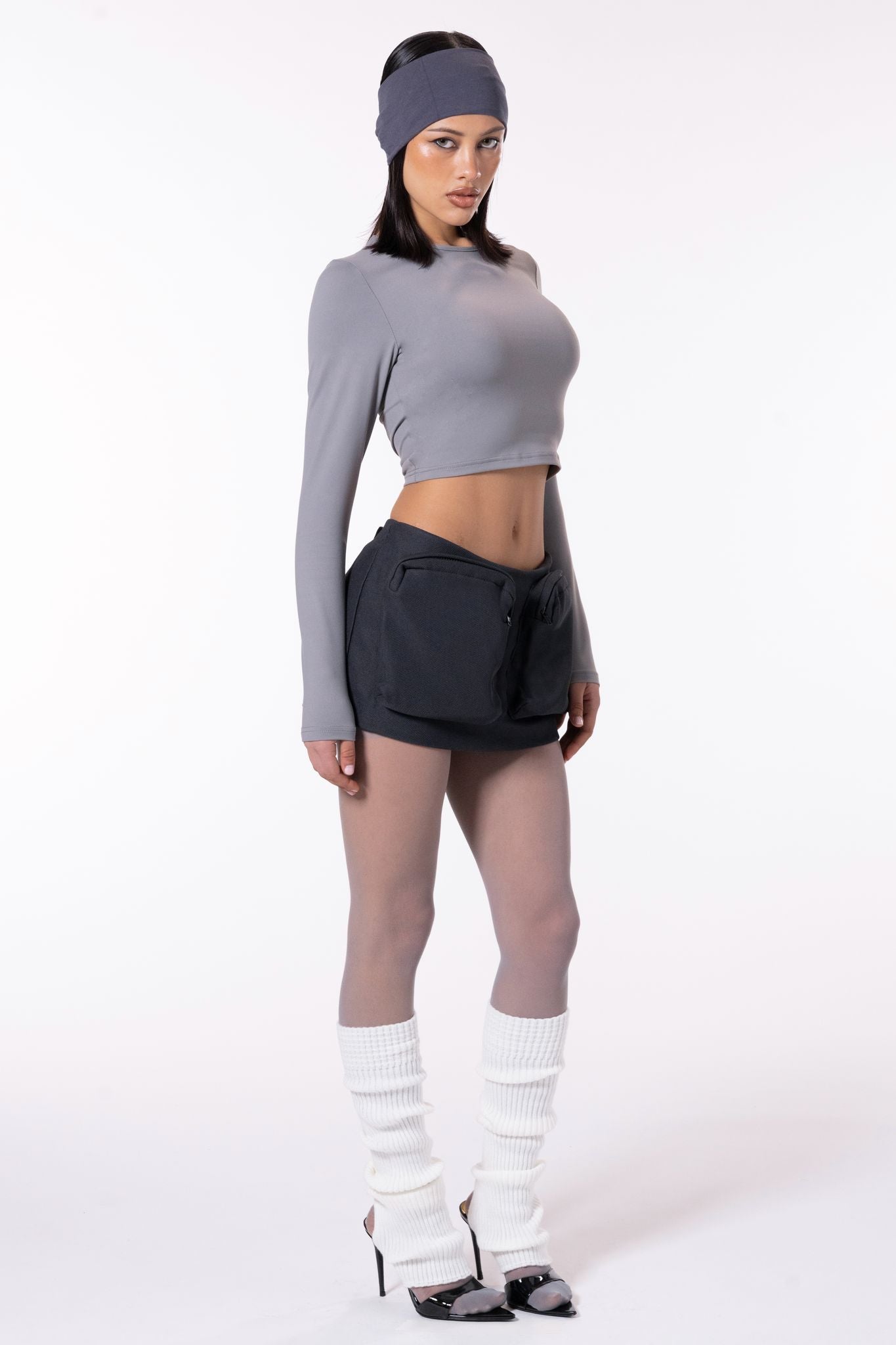 Zana Top L/S - Cloud Gray